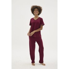 Uslucan Alışveriş Kocabey KKT-26162K Kadın V Yaka Pijama Takımı