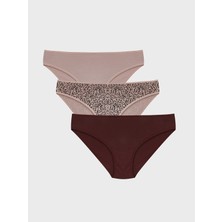 Lc Waikiki Yeni Sezon Leopar Desenli Bikini Külot 3'lü