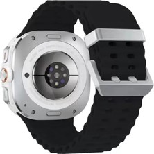TeknoKapsül Newface Watch 7 Ultra KR417 Rug Silikon Kordon - Siyah