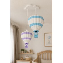 Nesa Concept Çocuk Odası Avizesi, 2'li Sıcak Hava Balonu Avize
