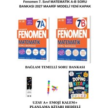 Fenomen 7. Sınıf Matematik A-B (2 Li) Bağlam Temelli Sb. Seti (Planlama Kitabı + Emoj K+Uzay A) 2027 Maarif M. Yeni Kapak