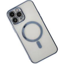 TeknoKapsül Newface Iphone 14 Pro Kılıf Magneticsafe Lazer Silikon - Sierra Blue