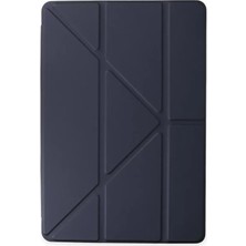 TeknoKapsül Newface Samsung Galaxy X200 Tab A8 10.5 Kılıf Kalemlikli Mars Tablet Kılıfı - Lacivert