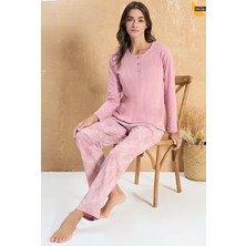 Over Sleep by Poleren Modal Uzun Kollu  Pijama Takımı 3309