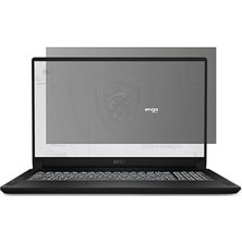 TeknoKapsül Engo Msı WS76 11UM 17.3 Inç ile Uyumlu Anti-Spy Hayalet Ekran Koruyucu 16:9