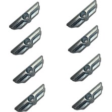OEM 8 Adet Pimapen Pvc- Pencere ve Kapı Kilit Ispanyolet Karşılığı (Tek Delikli Standart Model) Zamak Kilit Karşılığı