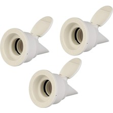 OEM 3'lü Set Lavabo ve Eviye Gideri Çekvalfli Adaptör Conta, Ø50MM, Koku Önleyici, Su Sızdırmaz