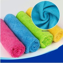 OEM Butik Yıldız, 12LI Mikrofiber Bez Mikro Fiber Temizlik Bezi 30 x 30 Cm, Çok Renkli, 8682942MB1