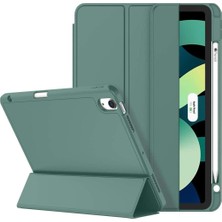 TeknoKapsül Undeplus Honor Pad 10 12.1inç HEY3-W00 Uyumlu ile Uyumlu Kılıf Kalem Bölmeli Smart Case Koyu Yeşil