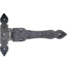 Marsilyan™- Antika Tarz Dekoratif Pirinç Kuyruklu Düğmeli Menteşe No3 - 155X240 Mm, Oksit