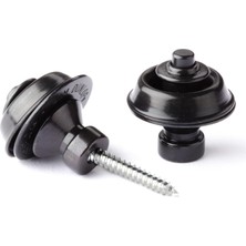 TeknoKapsül Jim Dunlop Straplock Geleneksel Set - Siyah