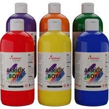 OEM Ara Renkler Akrilik Boya 6'lı Set 6X500GR