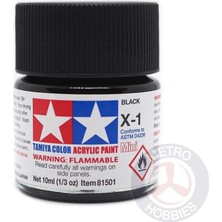 OEM X-1 Black Parlak Akrilik Boya (10 Ml)