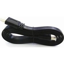 OEM Yassı Flat Slim HDMI Kablo Uyumlu 4K Full Hd 4K 60hz 2.0 Uyumlu 4K 60P Çözünürlük Uyumlu 18 Gbps Veri Aktarım Hızı, Ethernet Kanallı (1 Metre)