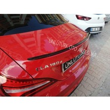OEM Mercedes Ile Uyumlu Cla Bagaj Üstü Spoiler - Spoyler Piano Black