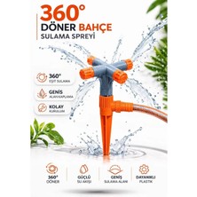 OEM 360° Döner Bahçe Sulama Fıskiyesi, 4 Kollu Otomatik Sprinkler, Kazıklı Tasarım, Geniş Alan Kaplama