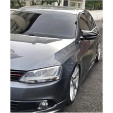 OEM Volkswagen Ile Uyumlu Jetta Mk6 2011-2014 Yarasa Ayna Kapağı, Parlak Siyah