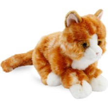 TeknoKapsül Animals Of The World Floppy Tekir Kedi Peluş Oyuncak, Kahverengi, 27CM