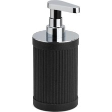 TeknoKapsül System Reçine Tezgah Üstü Sıvı Sabunluk Siyah-Krom 187X80X91 mm