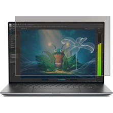 TeknoKapsül Engo Dell Precision 5570 15.6 Inç Ile Uyumlu Hayalet Ekran Koruyucu Notebook, Yandan Görünmeyen Anti-Spy Gizlilik (Privacy) Laptop Koruması, 9h Temperli Nano Kırılmaz Esnek Cam, Parlama Önleyici 16:9