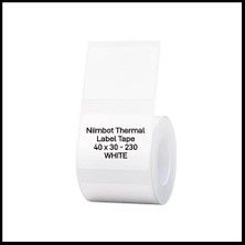 Niimbot Nıımbot T40 Etiket 40MM x 30MM 230 Adet Beyaz  (B1,B21S,B3S)