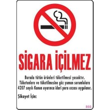 OEM Ikaz Levhası Sigara Içilmez - 866