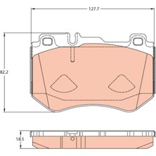 TeknoKapsül Trw Fren Balatası Ön Mercedes-Benz C Serisi C 160 15, C 180 14, C 200 13-18, C 250 14-18, C 300 15-18, C 350 E 15-18, C 200 D 15, C Serisi T-Model C 160 15, C 180 14 GDB2078