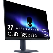 TeknoKapsül Alienware 27 Oyun Monitörü - AW2725DM - 27 Inç Qhd 180Hz 1ms Ekran, Ips, Nvıdıa G-Sync, Amd Freesync, Vesa Adaptivesync.