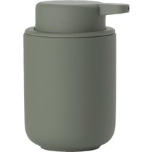 TeknoKapsül Zone Denmark Ume Sıvı Sabun Dispenseri, Seramik/seramik Soft Touch Kaplamalı, Iskandinav Tasarım, 250 Ml, Yükseklik 12,8 Cm, Zeytin Yeşili (Yeşil)