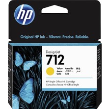 TeknoKapsül Hp 3ED69A (712) Sarı 29 ml Genıs Format Murekkep Kartusu