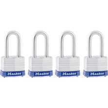 TeknoKapsül Master Lock 3qlf Dış Mekan Asma Kilit, Anahtarlı, 4 Adet Aynı Anda Kapanır