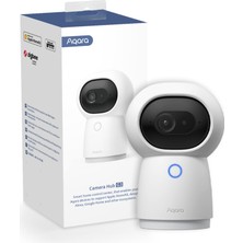 TeknoKapsül Aqara Hub G3 Kamera, Aı Destekli Güvenlik Kamerası, Yüz ve Hareket Tanıma, Ev Kamerası, 360° Görüş Açısı, 2k Yüksek Çözünürlük, Homekit Alexa Google Asistan Ifttt Uyumlu, Beyaz