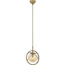 TeknoKapsül Avonni AV-60291-1E Eskitme Kaplama Modern Avize E14 Metal Cam 22CM