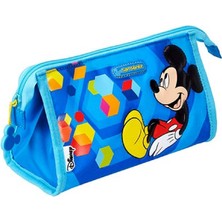 TeknoKapsül Samsonite Mickey Mouse Çok Amaçlı Çocuk Çantası - Disney Lisanslı Kalem Kutusu ve Makyaj Çantası - Mavi