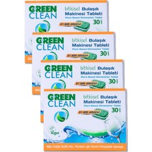 OEM Green Clean Bulaşık Makinesi Organik Bitkisel Tablet 30 x 4 Adet