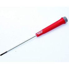 OEM Izeltaş 4500170480 Elektronikçi Tip Klemens Düz Uçlu Tornavida, Kırmızı, 4 x 80 mm