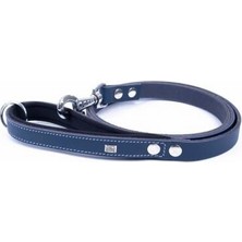 HemenGo Konfor Klasik Deri Köpek Gezdirme Tasması Royalblue 2X140 cm
