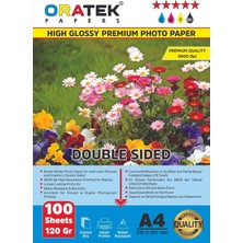 OEM Epson L5160 Fotoğraf Kağıdı A4 Premium Parlak 120 gr 100 Adet, Beyaz