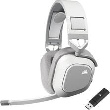 TeknoKapsül Corsaır HS80 Max Kablosuz Gaming Kulaklık, White (CA-9011296-EU)