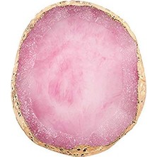 TeknoKapsül Lassum Reçine Tırnak Sanatı Paleti, Akrilik Jel Cila Tutucu Çizim Renkli Boya Tabak Tutkal Palet Ekranı (Pembe)
