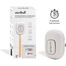 TeknoKapsül Steriball Diş Fırçaları Için Hijyenik Akıllı Koruma Cihazı Diş Fırçası Için - Beyaz