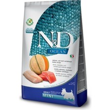 TeknoKapsül N&d Ocean Kuru Köpek Maması, Somon, Morina Balığı & Kavunlu, Yetişkin Mini, 2.5 kg