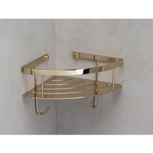 TeknoKapsül System Banyo Duş Raf Sistemi Gold Renk 152X197X280 mm
