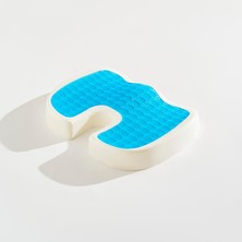 OEM Coxygel Serinleten Visco Oturma Minderi Jelli Ortopedik Coccyx Kuyruk Sokumu Minderi 45X34X7CM