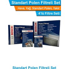 OEM Mitsubishi L200 ile Uyumlu 2.4 Dı-D Dizel Filtre Seti 2015-2018 Hava+Yağ+Yakıt+Standart Polen