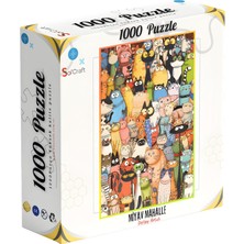 OEM 1000 Parça Puzzle Miyav Mahalle