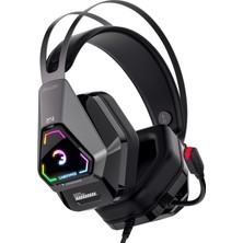 TeknoKapsül Gamepower Fujin USB Oyun Kulaklığı - 7.1 Sanal Surround Ses, 50MM Sürücülere Sahip Kablolu Rgb LED Kulaklıklar, Konforlu Tasarım, 360 Mekansal Ses, Gürültü Önleyici Mikrofon Pc, Dizüstü Bilgisayar