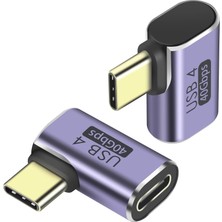 Apera CR47 Usb4 Type-C Dişi - Erkek Dönüştürücü Adaptör – 40 Gbps Veri Transferi, 100W Pd Hızlı Şarj & 8k Görüntü Aktarımı Destekli Mini Dönüştürücü