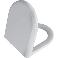 TeknoKapsül Vitra Zentrum 94-003-009 Yavaş Kapanır Klozet Kapağı, Duroplast, Beyaz