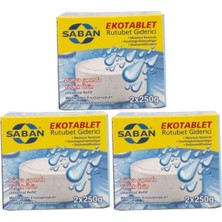 OEM Nem Alıcı Rutubet Giderici Yedek Tablet 3'lü 2 x 250 Gram Natural
